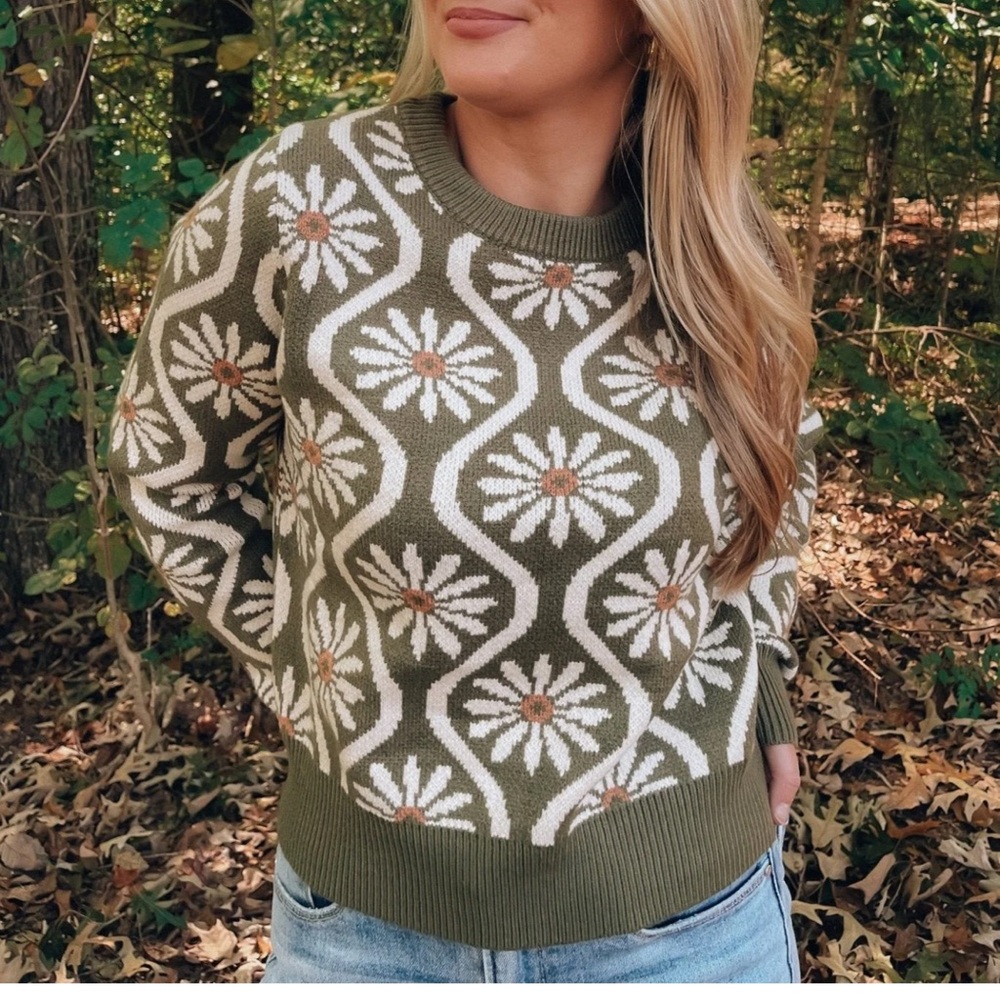 we:some floral sweater